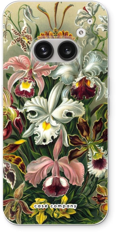 Case Company® - Hoesje geschikt voor Nothing Phone (2a) hoesje - Haeckel Orchidae - Soft Cover Telefoonhoesje - Bescherming aan alle Kanten en Schermrand