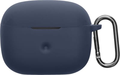 kwmobile cover voor oordopjes case - geschikt voor Bowers & Wilkins Pi6 / Pi8 - Trendy beschermhoes draadloze oordopjes in donkerblauw