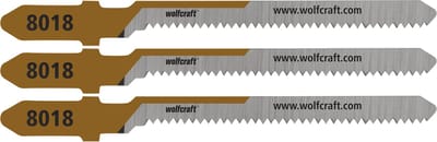 wolfcraft - 3 decoupeerzaagbladen voor Triplex - 20mm - HCS met T-schacht - 8018000