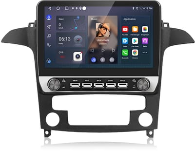 Junsun Android 15 Autoradio Geschikt Voor Ford S MAX WA6 (2007-2015) Accessoires, 2GB+64GB, Draadloze CarPlay & Andriod Auto, DAB+, GPS-Navigatie, Bluetooth, 10.1-inch Touchscreen, DSP, Quad-core processor