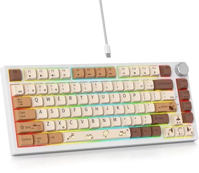 Compact RGB Mechanisch Toetsenbord met 82 Toetsen en Hot Swappable Design