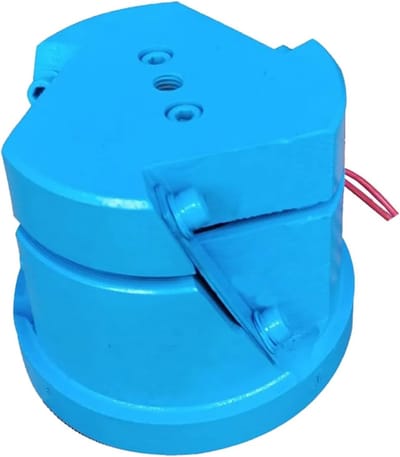 Trilplaat Basis - Precisie Basis - Onderdelen Monteren - Koperen Spoel - 80MM Diameter - Zwart