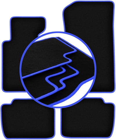 CARLUX-BLUE automatten voor: BMW 3 E46 compact, coupé, sedan, stationwagen, touring (1998-2007)
