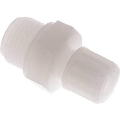 8x6mm & G1/2'' PVDF Rechte Knelfitting Buitendraad 10bar