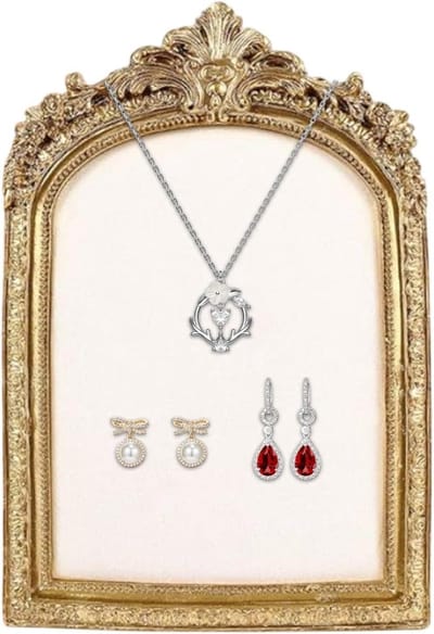 Sieraden Presentatie Frame - Vintage Display - Sieraden Tonen - Handgemaakt Design - Groot Formaat - Wit