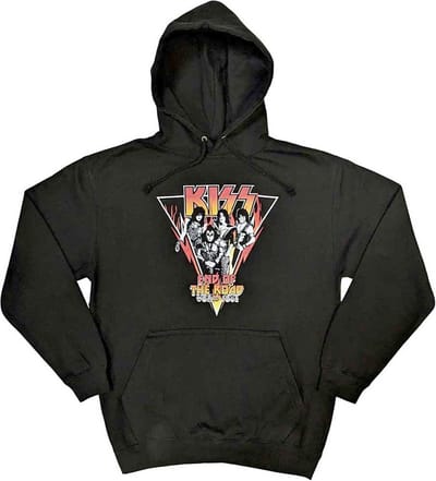 Kiss - Triangle Hoodie/trui - S - Zwart