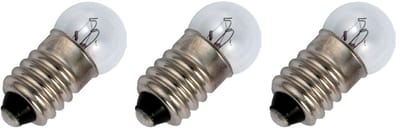 Signaallamp E10 24V 2.4W - 100 mAh - 3 stuks - G11 Gloeilamp Ø11mm - 24mm - 2500K - Dimbaar
