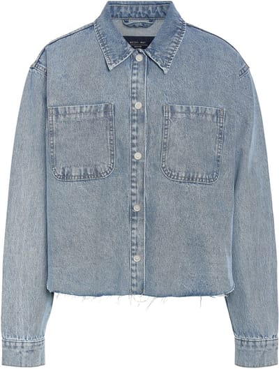 Noisy may Jas Nmalva L/s Denim Sh Shcket Az452lb 27036564 Light Blue Denim Dames Maat - M