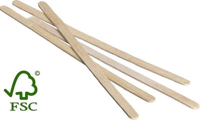 Houten Roerstaafjes - FSC - 140 mm - 12.000st.