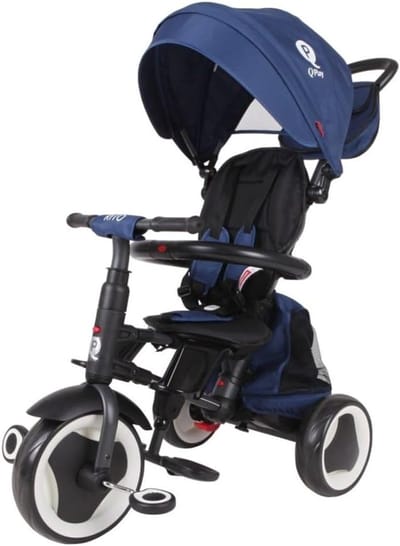 Opvouwbare Driewieler - Kinderfiets 3-in-1 - Buiten Spelen - Compact Opvouwbaar - 71 x 49 x 100 cm - Blauw