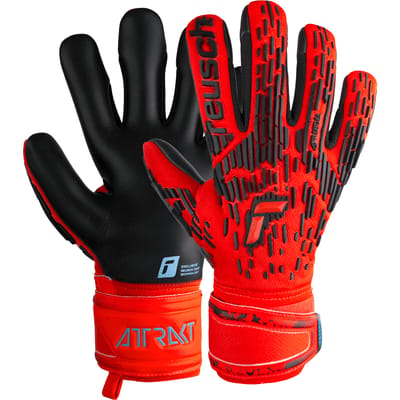Reusch Attrakt Freegel Silver Black Red - Keepershandschoenen - Maat 8