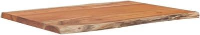 Houten Tafelblad - Vervangend Blad - Tafel Opknappen - Natuurlijke Rand - 80x60x25 cm - Acaciahout
