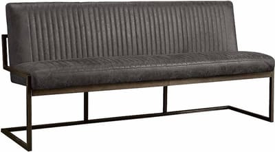 Tower Living Eetkamerbank Ferro 205 cm - Antraciet