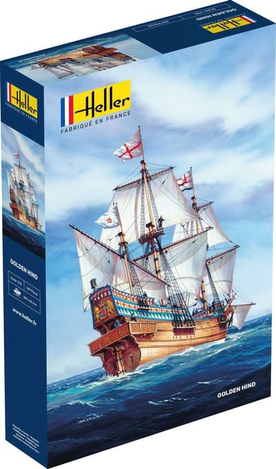 Heller Modelbouwpakket Schepen - 80829 Golden Hind Ship Plastic - 1:96 - Modelbouw