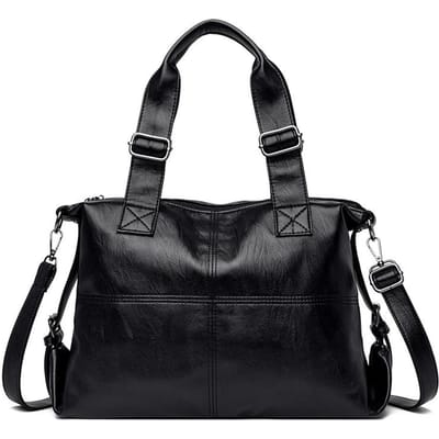 Nouveau Sac pour Femmes Grand Capacité Sac à Main Cuir Souple Pu Couleur Unie Simple Sac Mère Sac Bandoulière Sac Épaule Sac Cabas gray