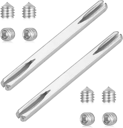 2x Deurkruk Spindel Vierkant 8mm x 150mm voor Binnendeuren en Slotmechanisme