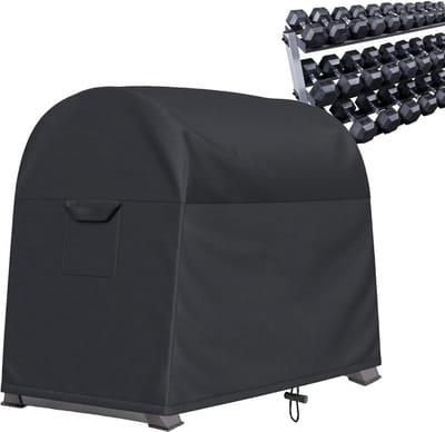 Halterstandaardhoes - Gewichtsrek afdekking - Kracht training - Waterdicht en stofdicht - 102 x 635 x 89 cm - Zwart