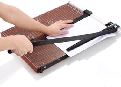 PromoHome Professionele A3 Hefboomsnijder - Papiersnijder met 55 cm Snijlengte, Antislip Greep en Magnetische Positionering - Voor Kantoor, School en Thuisgebruik