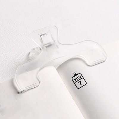 Multifunctionele Metalen Klem Paperclips Boekpagina Markeerclip Transparante Boek Lezen Houder Clip Dik Sterk Open Boekhouder