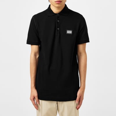 Heren Dolce And Gabbana Katoen Piqué Poloshirt in Zwart