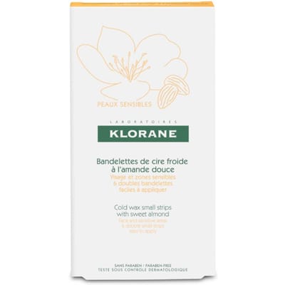 Klorane Zoete Amandel Koude Wasstrips | Gelaat & gevoelige zones 6 Zakje