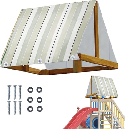 Speelzandbak Luifel - Zandbak Overkapping - Bescherming Buiten - Waterdicht Oxford Materiaal - 228 x 109 cm - Wit