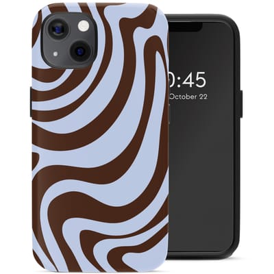 Selencia Hoesje - Geschikt voor Apple iPhone 13 Pro - Backcover - Dream Swirl Chocolate