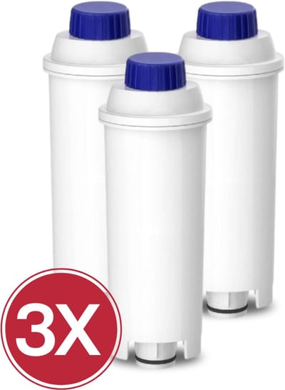3x Eccellente Waterfilter voor DeLonghi DLSC002 – ECAM – Geschikt voor Magnifica & Dinamica – 6 Maanden