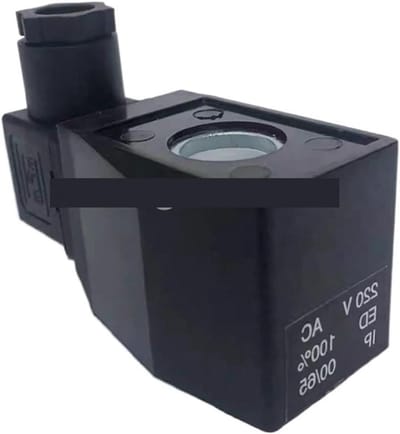 Spoel Magneetventiel - Waterklep - Industrieel Gebruik - Binnengat 16mm - Hoogte 40mm - Zwart
