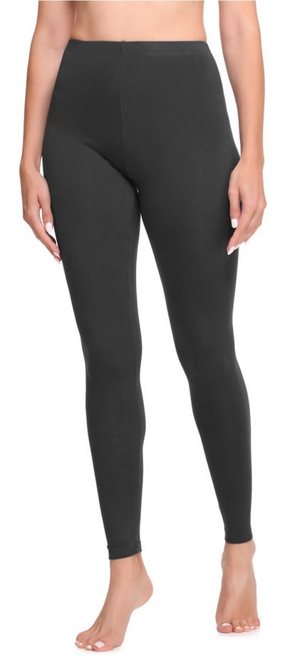 Ladeheid LA-LA40-133-LE Dames Leggings - Sport - Vrijetijdsbroek - Lang - Katoen - Sporbroek - Yogabroek - Grafiet - XS