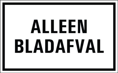 Alleen bladafval bord - kunststof 320 x 200 mm