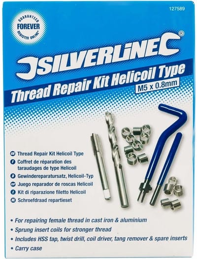Silverline Schroefdraad repartie set M5 x 0,8 mm