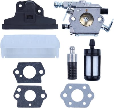Carburateur Luchtfilter Kit - Kettingzaag Onderdelen - Onderhoud Tuingereedschap - Directe Vervanging - Standaard Maat - Zwart
