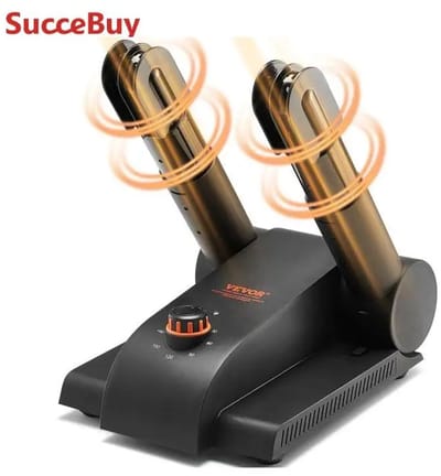 Vevor – Opvouwbare Electrische 4 Buizen Schoenendroger - Draagbare Laarsdroger met Timer & Blower voor Snowboots - Schakelt automatisch uit - Leren Schoenen - Sokken – 40 tot 50 graden - Zwart – Shoe Fresh - Schoenverfrisser