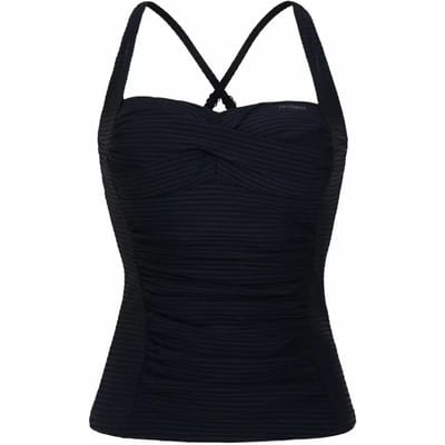 Protest MIXCamo – Tankini Dames – C-Cup – Vaste vulling – Verstelbare bandjes – Zwart