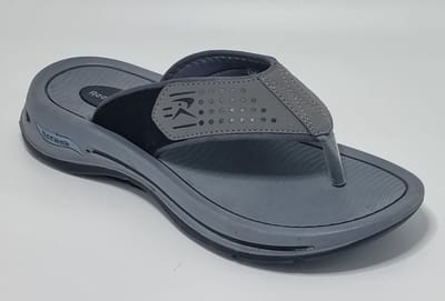 Reewalk® - Heren Slippers – Heren Teenslippers – Memory Foam Voetbed – Licht Gewicht Heren Slippers - Grijs – Maat 41