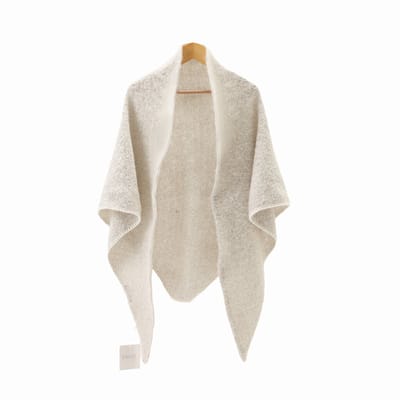 Emilie scarves - sjaal - wintersjaal - driehoek - grijs wit