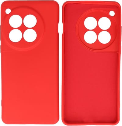 Hoesje Geschikt voor de OnePlus 12 - Fashion Backcover Hoesje - Colorful Telefoonhoesje - Rood