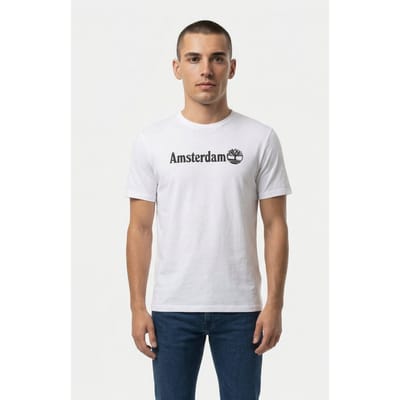 Timberland Amsterdam City Tee White Taglia: M | T-shirt stampate Outlet | Uomo | Bianco