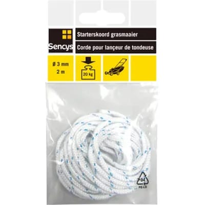Sencys Starterskoord Grasmaaier Polyethyleen Ø3mmx2m