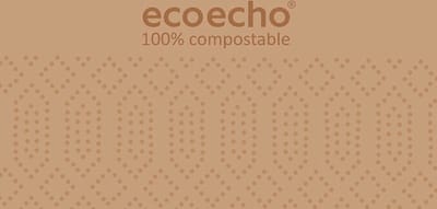 Tissue servet 40 x 40 cm eco Brown 2-laags 1500 St/Doos (5 x 300 St)