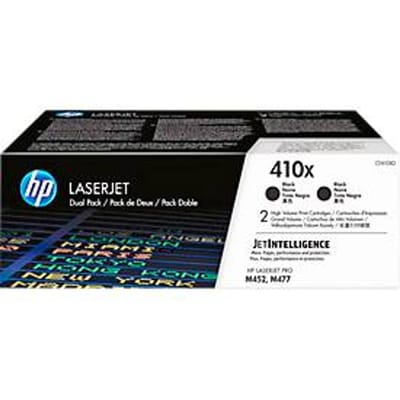 HP 410X originele high-capacity zwarte LaserJet tonercartridges, 2-pack