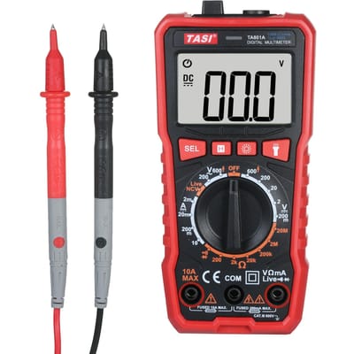 TASI TA801C Digitale multimeter Professionele tester True RMS-multimeter Auto Range Mini TA801A