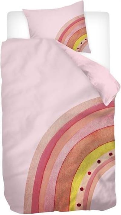 Snoozing Iria Dekbedovertrek - Eenpersoons - 140x200/220 cm - Roze
