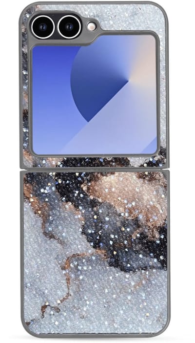 Casemania - Backcover - Geschikt voor Samsung Z Flip 7 - Goud Grijs