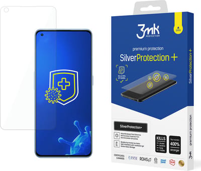 3MK Silver Protect+ Serie - Antimicrobiële Folie - Realme GT 2 Pro - Montagetape op nat - Ultra Dun