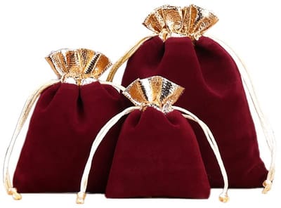 Dailygoods- Fluwelen Zakjes 24 Stuks - Sieraden Zakjes - Geschenkzakjes - Kleine Stoffen Zakjes - Trekkoord - 12 x 15 cm - Diverse Kleuren - Sieradenzakjes