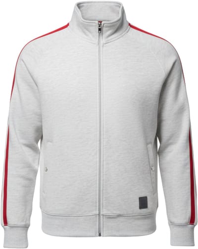 OMBRE Sweater - Regular Fit - Katoen - Lange Mouw Lichtgrijs Gemêleerd S