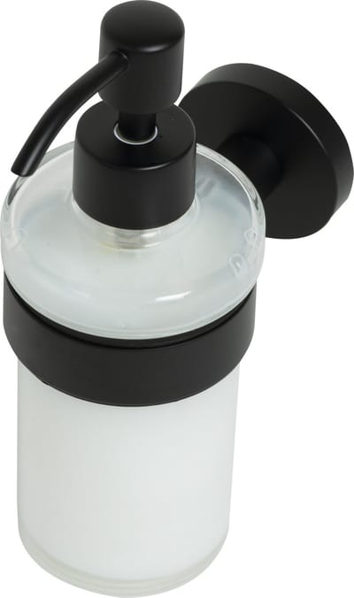 Plieger Vigo Zeepdispensers – Zeepdispenser Wandmontage – Zeeppompje hangend – Zeeppompje Glas – 10 jaar garantie – Zwart