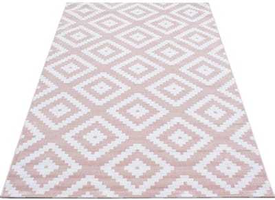Modern laagpolig vloerkleed Plus - roze 8005 - 200x290 cm